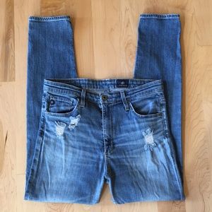 AG | Destructed Skinny Jeans 29R